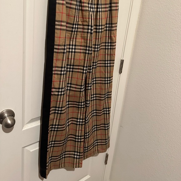 Burberry Louane Side Striped Check Trousers - Picture 2 of 5